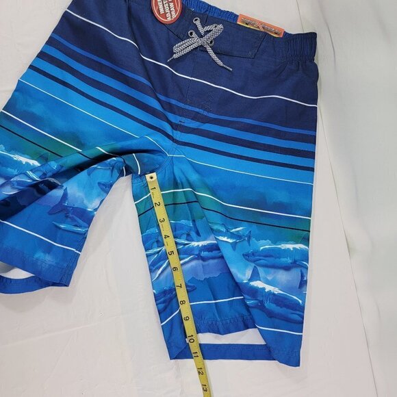 ZEROXPOSUR Drawstring Board Shorts Swim Trunks - Picture 8 of 13
